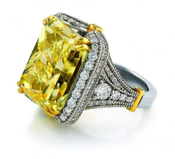 yellow diamond engagement ring