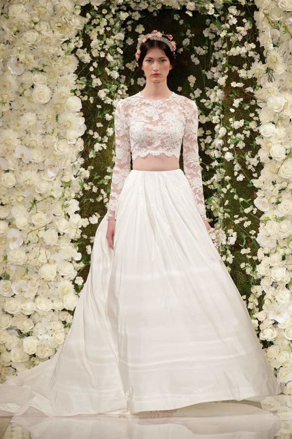 Reem Acra Beach wedding dress