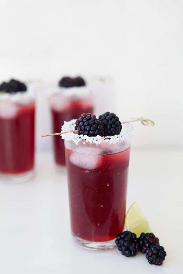 Black Berrita cocktail