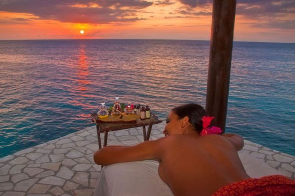 Spa Cabana at Sunset