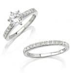 Caribbean Gems Engagement and Wedding Ring Set