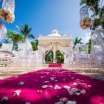 Beach wedding at Bahia Principe Hotel in the Caribbean