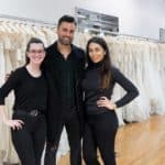 The staff at Wedding gowns at Berta Bridal's flagship store in NYC