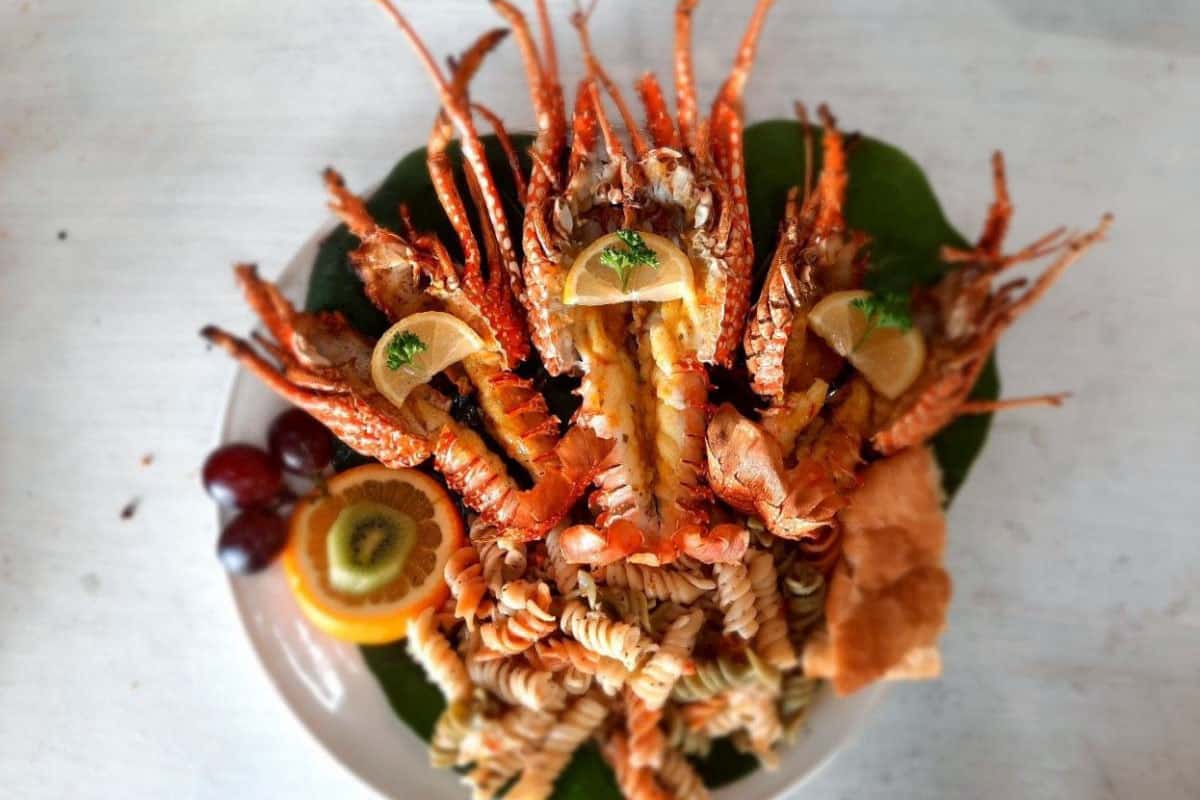Seafood in The Caribbean island of Anguilla